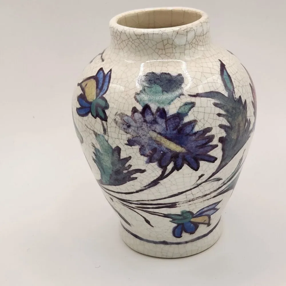 Pottery Barn Iznik Style Crackle Effect Deer Ceramic 5